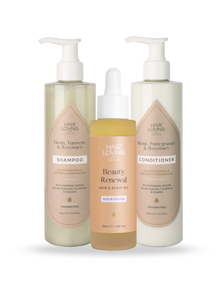 Silk Renewal Shampoo + Conditioner + Beauty Renewal Hair &amp; Scalp Oil Combo Pack