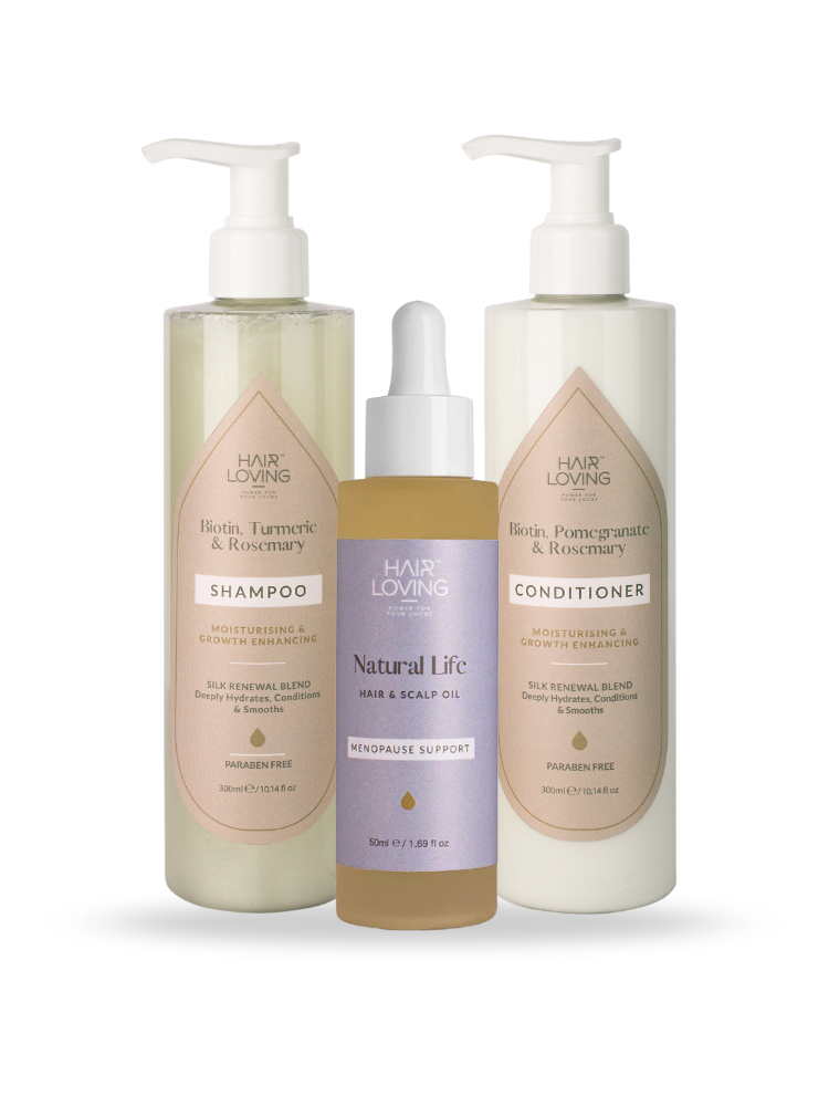 Silk Renewal Shampoo + Conditioner + Natural Life Hair Oil Combo Pack