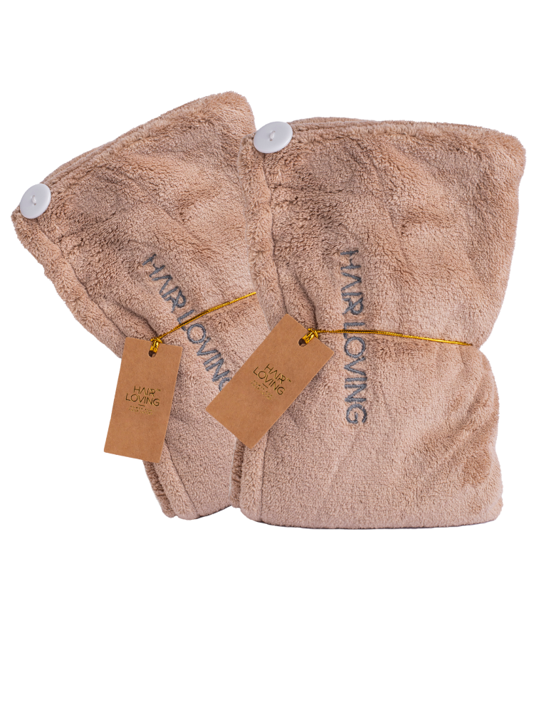 Two Pack of Luxury Hair Towel Wraps